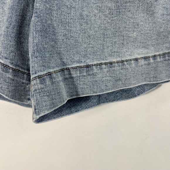 Womens Rebecca Minkoff 90s Short High Rise Relaxed Fit 5" Inseam Blue 8 NWT - Picture 4 of 11